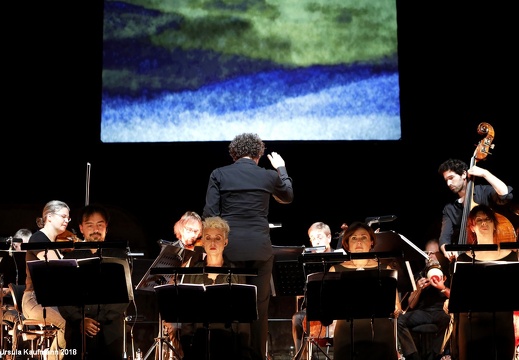 Elliott Sharp | Ensemble Musikfabrik | Operninstallation Filiseti Mekidesi | Premiere Turbinenhalle, Bochum 04.09.2018 | Ruhrtriennale