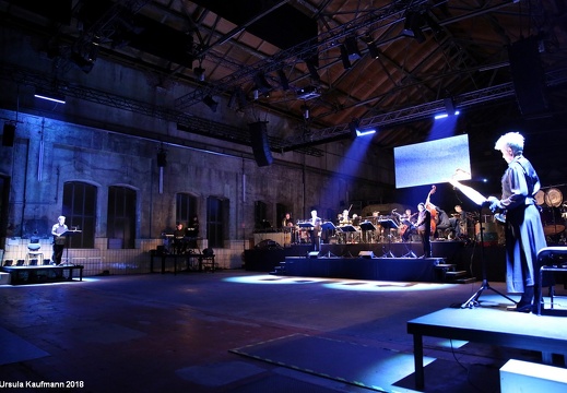 Elliott Sharp | Ensemble Musikfabrik | Operninstallation Filiseti Mekidesi | Premiere Turbinenhalle, Bochum 04.09.2018 | Ruhrtriennale
