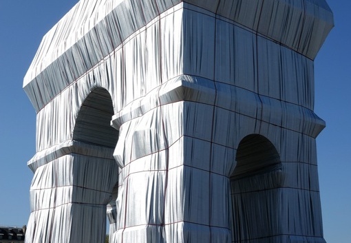 L'Arc de Triomphe, Christo Paris, 18.09.2021, Foto Ursula Kaufmann DSC01544
