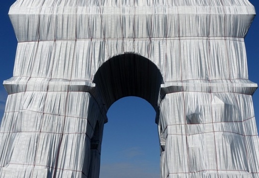 L'Arc de Triomphe, Christo Paris, 18.09.2021, Foto Ursula Kaufmann DSC01419